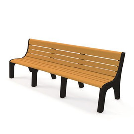 Newport 8 ft. Cedar Recycled Plastic Bench