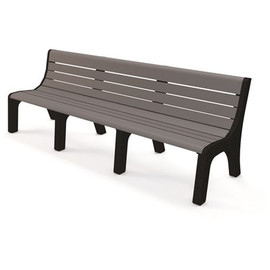 Newport 8 ft. Gray Recycled Plastic Bench