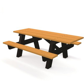 A-Frame 6 ft. Cedar ADA Recycled Plastic Picnic Table