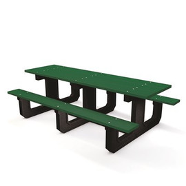 Park Place 8 ft. Green Recycled Plastic Picnic Table