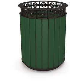 Jamestown 20 Gal. Green Recycled Plastic Trash Receptacle