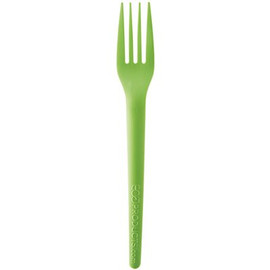 Eco-Products 7 in. Plant Ware Compostable Dinner Fork Green (1000 per Case)
