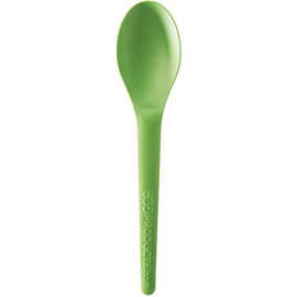 Eco-Products 6 in. Plant Ware Compostable Green Plastic Spoon (1000 per Case)