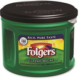 Folgers Ground 22.6 oz. Classic Roast Decaf Coffee Can