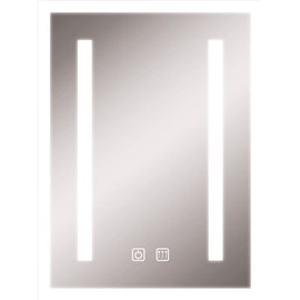 Litex Bluetooth Vertical Rectangle LED Mirror with Defogger and Touch On/Off Switch