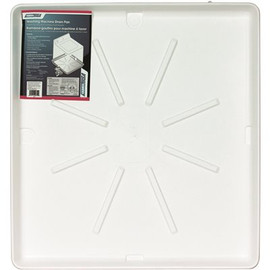 Camco 30 in. x 32 in. Washing Machine Drain Pan with PVC Fitting