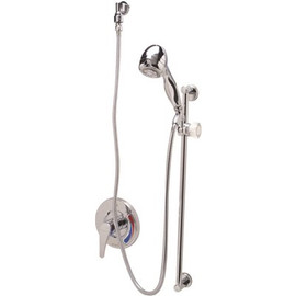 Zurn Single Handle 1-Spray Setting Handheld Shower Faucet in Brushed Nickel