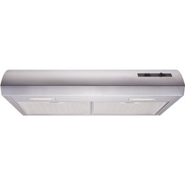 Winflo 30 in. 300 CFM Convertible Under Cabinet Range Hood in Stainless Steel with Mesh Filters and LED Lights