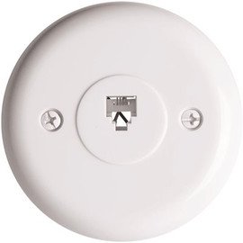 Westek White 1-Gang Phone Jack Wall Plate (10-Pack)