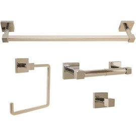 Design House Karsen 4-Piece Bath Hardware Set in Polished Chrome