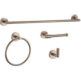 Design House Graz 4-Piece Bath Hardware Set in Satin Nickel