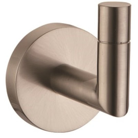 Design House Graz Single Robe Hook in Satin Nickel