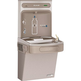 Elkay EZH2O Bottle Filling Station and Single ADA Cooler, High Efficiency Filtered 8 GPH Light Gray