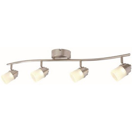 EnviroLite 2.6 ft. 4-Light Brushed Nickel Integrated LED Track Lighting Kit