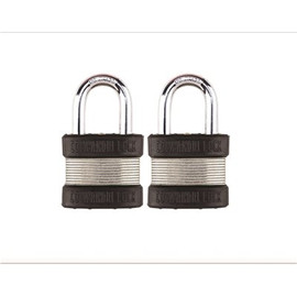 Heavy Duty Steel Keyed 2-Bumper 1-3/4 in. Keyed Padlock W 1-1/8 in. Alloy Shackle High Security Storage Lock (2-Pack)