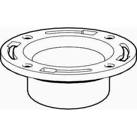 Water-Tite Flush-Tite Plastic Closet Flange for 3 in. or 4 in. PVC Pipe