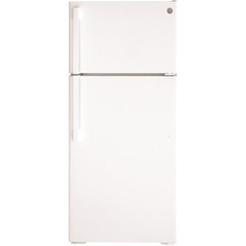 GE 16.6 cu. ft. Top Freezer Refrigerator in White