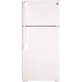 GE 15.6 cu. ft. Top Freezer Refrigerator in White, ENERGY STAR