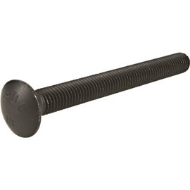 1/2 in.-13 x 4 in. Black Exterior Carriage Bolts (25-Pack)