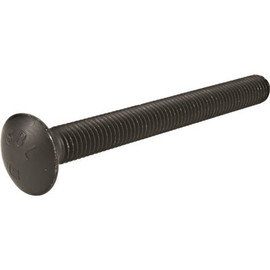 1/2 in.-13 x 12 in. Black Exterior Carriage Bolts (12-Pack)