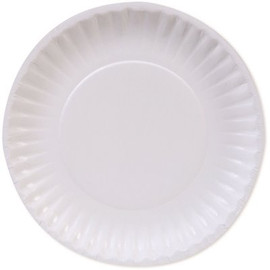 Dixie Basic 6 In. Light-Weight , White Disposable Paper Plates ( 1,200 Plates Per Case)