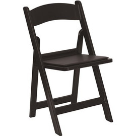Carnegy Avenue Black Vinyl Seat with Resin Frame Folding Chair (Set of 2)