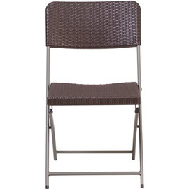 Carnegy Avenue Brown Metal Folding Chair (2-Pack)