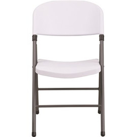 Carnegy Avenue Granite White Metal Folding Chair (2-Pack)