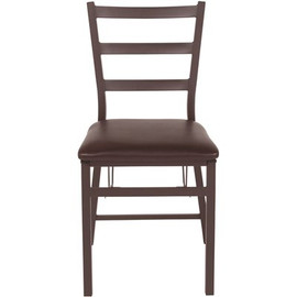 Flash Furniture Brown Metal Folding Chair (2-Pack)