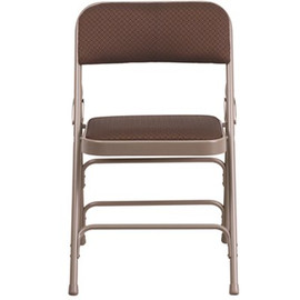 Flash Furniture Brown Patterned Metal Folding Chair (2-Pack)