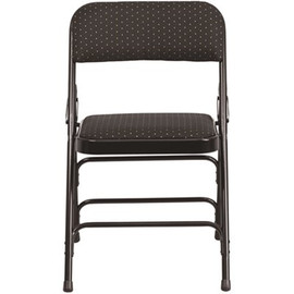 Flash Furniture Black Patterned Metal Folding Chair (2-Pack)