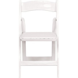 Flash Furniture White Wood Folding Chair (4-Pack)