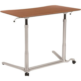 Carnegy Avenue 37.4 in. Rectangular Cherry/Silver Standing Desks with Adjustable Height Carnegy Avenue 37.4 in. Rectangular Cherry/Silver Standing Desks with Adjustable Height