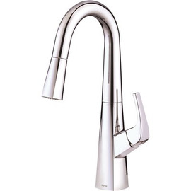 Gerber Vaughn Single-Handle Pull-Down Sprayer Kitchen Faucet with Snapback in Chrome