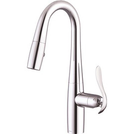 Gerber Selene Single-Handle Pull-Down Sprayer Kitchen Faucet with Snapback in Chrome