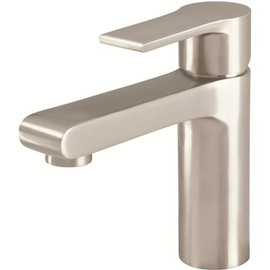 Gerber South Shore Single Hole Single-Handle Bathroom Faucet with 50/50 Touch Down Drain 1.2 GPM in Brushed Nickel