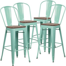 Carnegy Avenue 46 in. Mint Green Bar Stool (Set of 4) Carnegy Avenue 46 in. Mint Green Bar Stool (Set of 4)