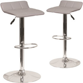 Carnegy Avenue 35.25 in. Gray Bar Stool (Set of 2) Carnegy Avenue 35.25 in. Gray Bar Stool (Set of 2)
