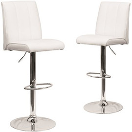 Carnegy Avenue 47.25 in. White Bar Stool (Set of 2) Carnegy Avenue 47.25 in. White Bar Stool (Set of 2)
