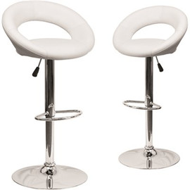 Carnegy Avenue 40.75 in. White Bar Stool (Set of 2) Carnegy Avenue 40.75 in. White Bar Stool (Set of 2)