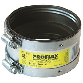 ProFlex 3 in. EPDM Rubber Clamp Shielded Coupling 4.3 PSI
