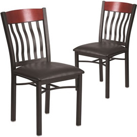 Carnegy Avenue Mahogany Restaurant Chairs (Set of 2)