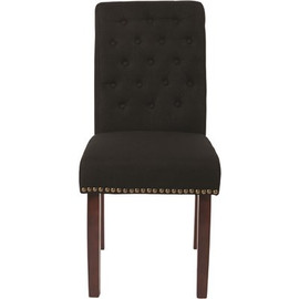 Carnegy Avenue Black Fabric Dining Chairs (Set of 2)