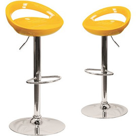 Carnegy Avenue 33 in. Yellow Bar stool (Set of 2) Carnegy Avenue 33 in. Yellow Bar stool (Set of 2)