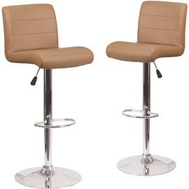 Carnegy Avenue 34.5 in. Cappuccino Bar stool (Set of 2) Carnegy Avenue 34.5 in. Cappuccino Bar stool (Set of 2)