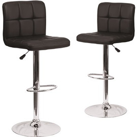 Carnegy Avenue 34 in. Black Bar stool (Set of 2) Carnegy Avenue 34 in. Black Bar stool (Set of 2)