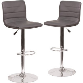 Carnegy Avenue 33 in. Gray Bar stool (Set of 2) Carnegy Avenue 33 in. Gray Bar stool (Set of 2)