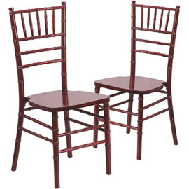 Carnegy Avenue Mahogany Wood Chiavari Chairs (Set of 2)