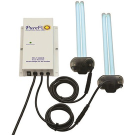 Remote Dual Lamp Unit with Two 16 in. 180 Microwatt Lamps And Two Magnetic Z-Brackets Air Purifier