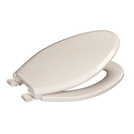Premier Deluxe Quiet Close Elongated Plastic Toilet Seat with Lid in White